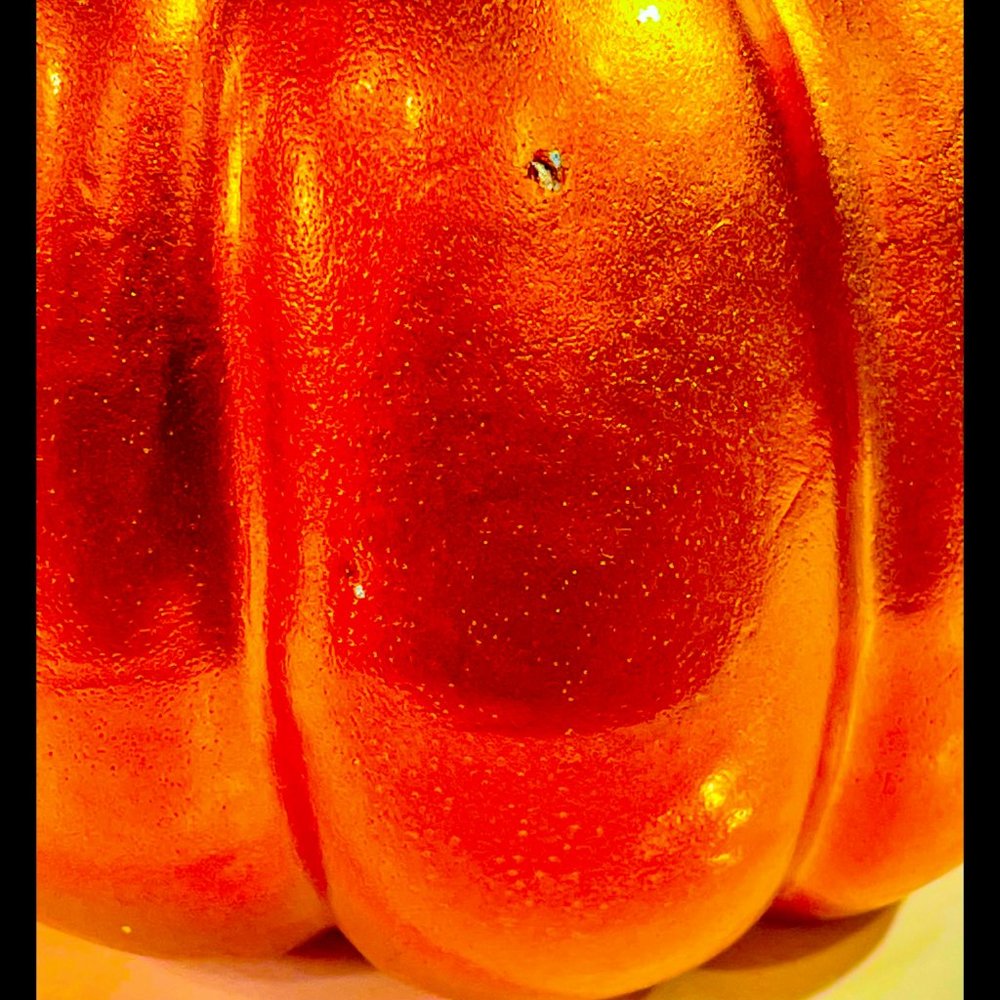 ▪️VTG▪️1990's Lot of 1 Rustic Metal & 1 Metallic Foam Pumpkin Decor Centerpieces - Picture 11 of 11